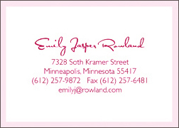 Perfectly Pink Calling Cards